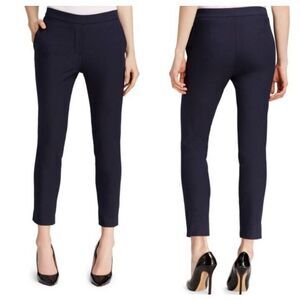 Theory navy thaniel approach pull on dress pants size 4 woman’s cropped EUC navy
